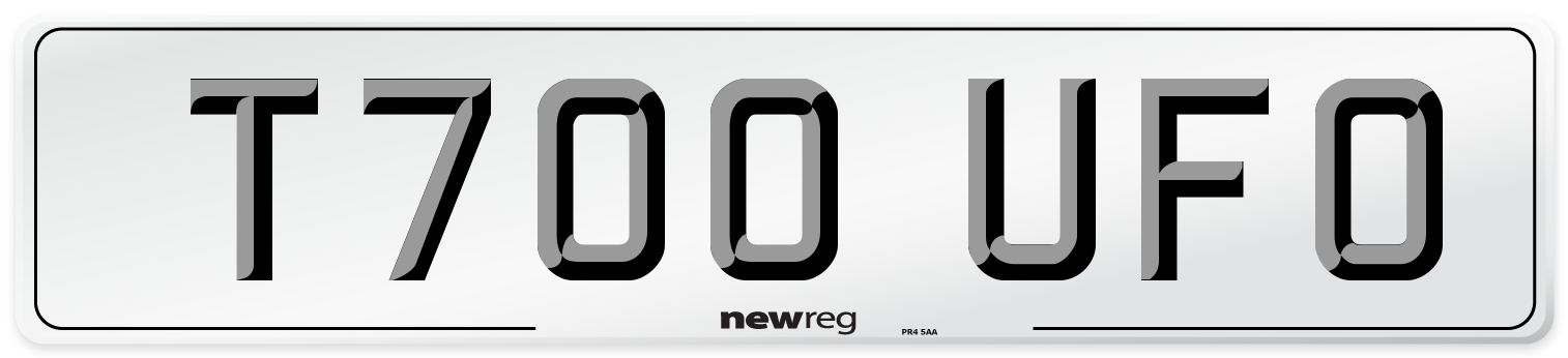 T700 UFO Front Number Plate