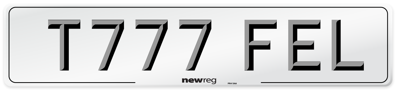 T777 FEL Front Number Plate
