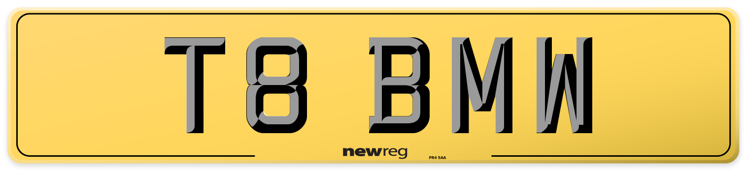 T8 BMW Rear Number Plate