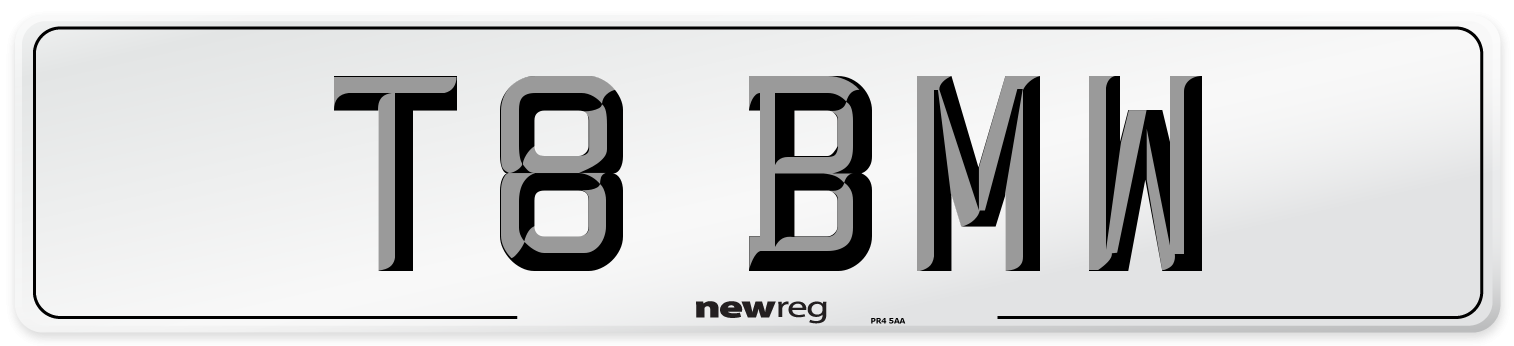 T8 BMW Front Number Plate
