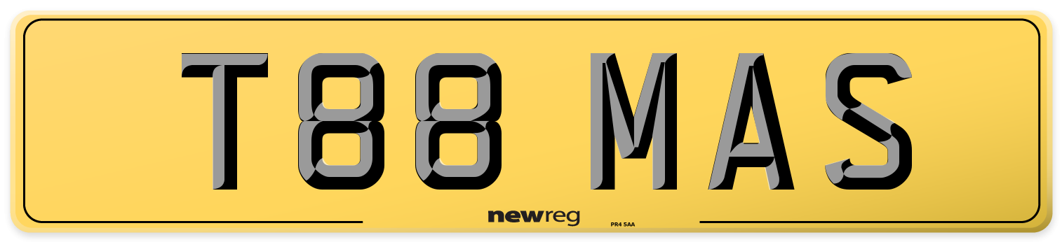 T88 MAS Rear Number Plate