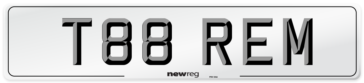 T88 REM Front Number Plate