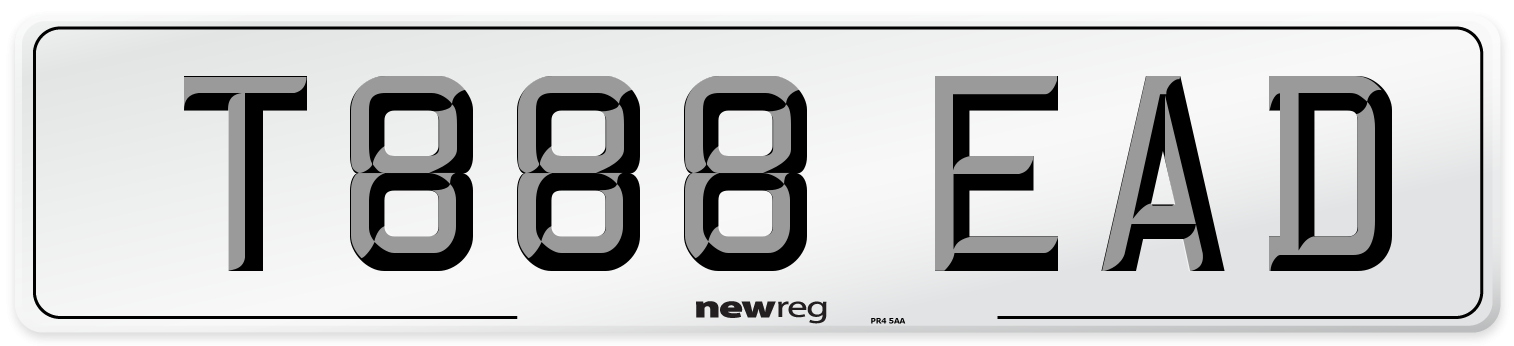 T888 EAD Front Number Plate