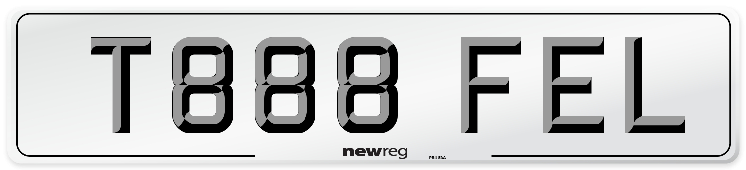 T888 FEL Front Number Plate