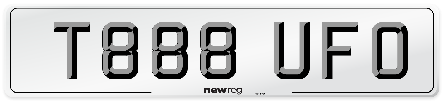 T888 UFO Front Number Plate