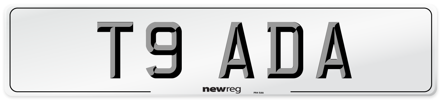 T9 ADA Front Number Plate