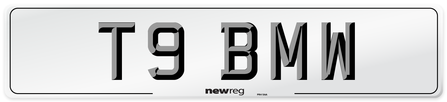 T9 BMW Front Number Plate