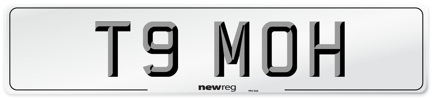 T9 MOH Front Number Plate