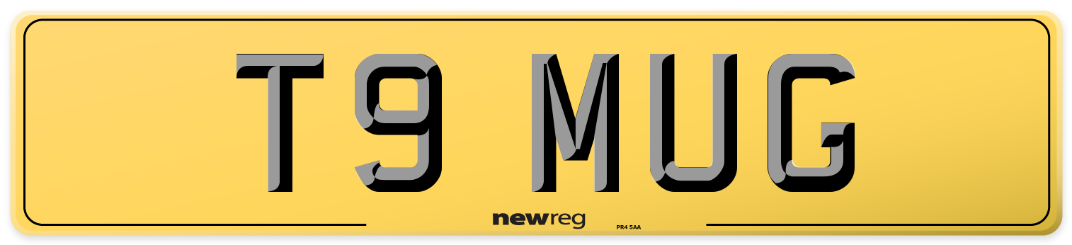 T9 MUG Rear Number Plate