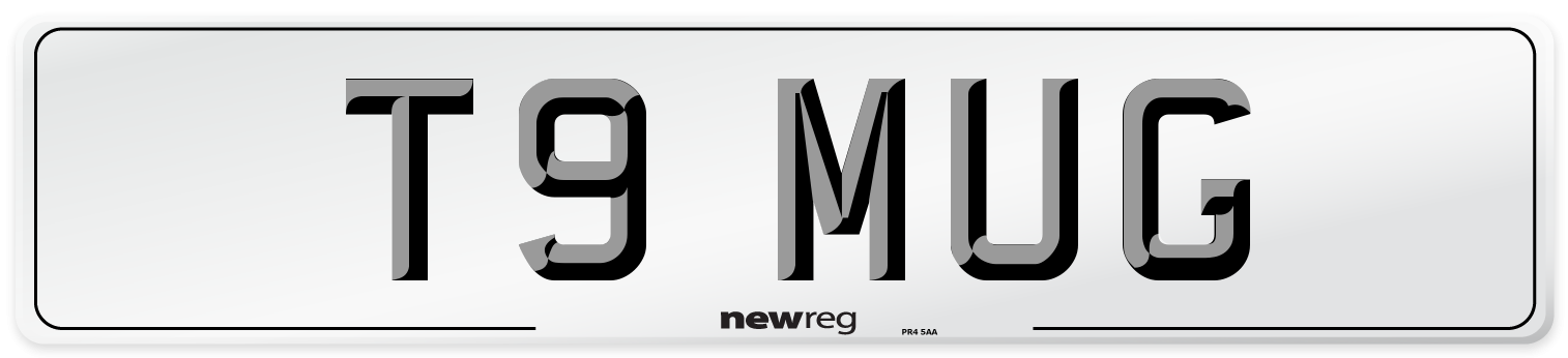 T9 MUG Front Number Plate