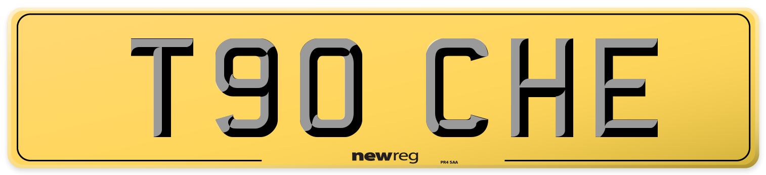 T90 CHE Rear Number Plate