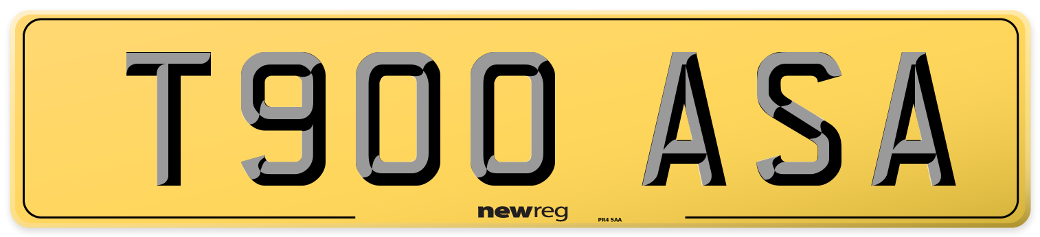T900 ASA Rear Number Plate