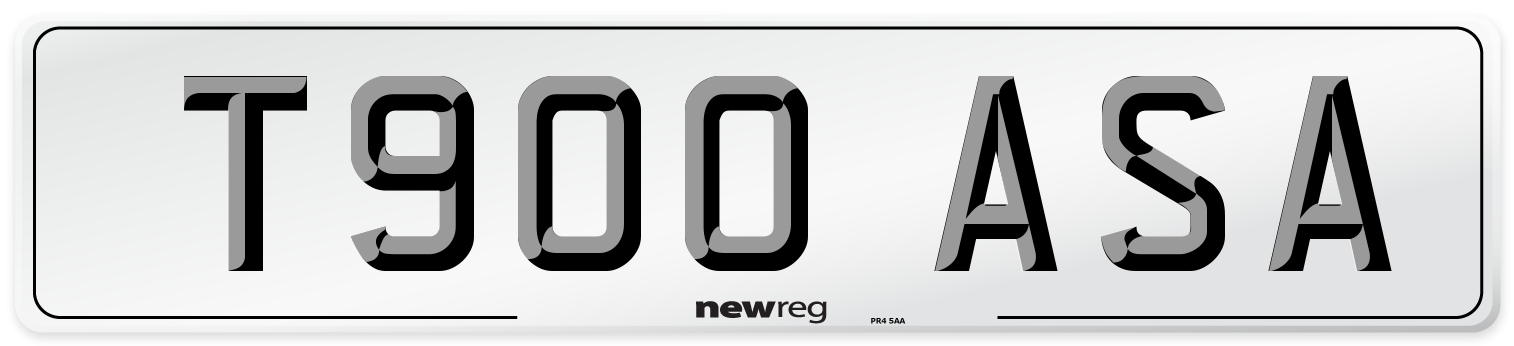 T900 ASA Front Number Plate