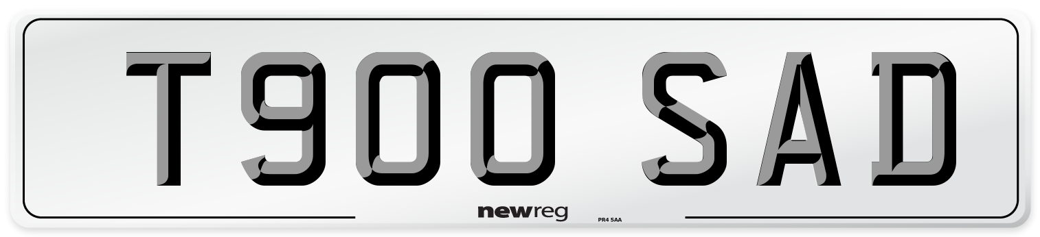 T900 SAD Front Number Plate