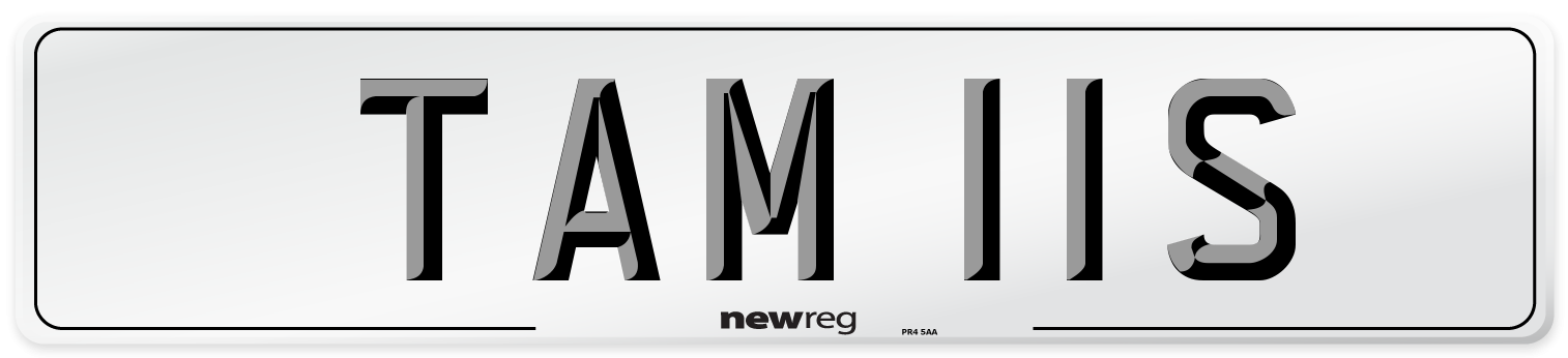 TAM 11S Front Number Plate