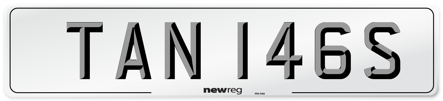 TAN 146S Front Number Plate