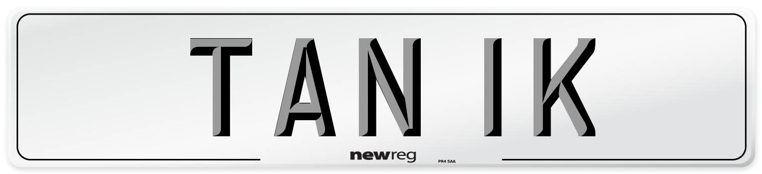 TAN 1K Front Number Plate