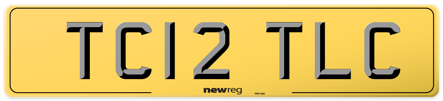 TC12 TLC Rear Number Plate