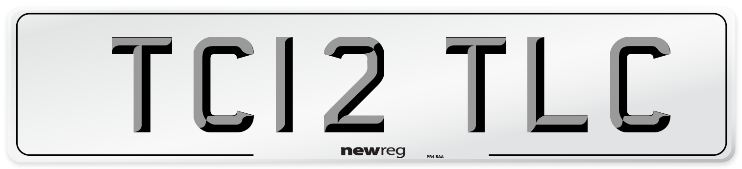 TC12 TLC Front Number Plate
