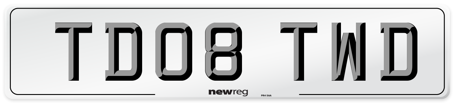TD08 TWD Front Number Plate
