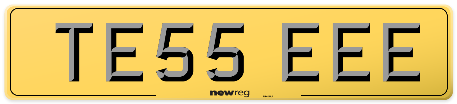 TE55 EEE Rear Number Plate