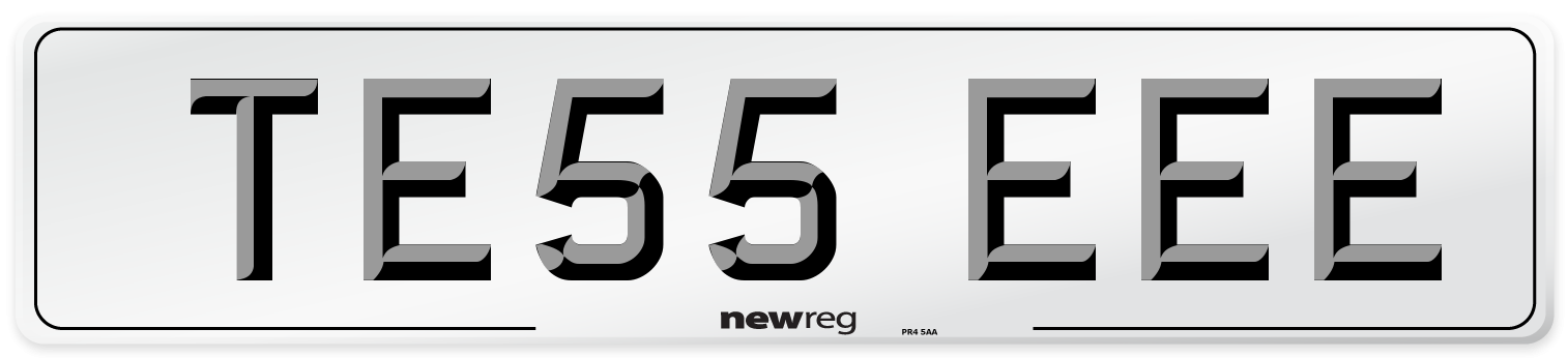 TE55 EEE Front Number Plate