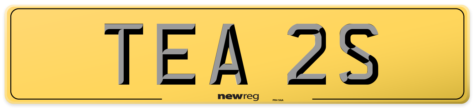 TEA 2S Rear Number Plate