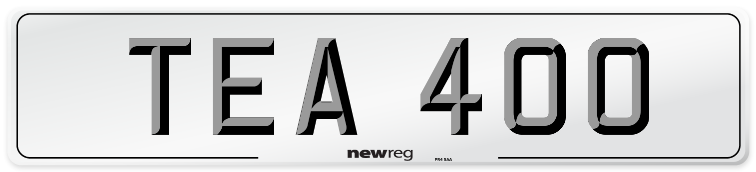 TEA 400 Front Number Plate