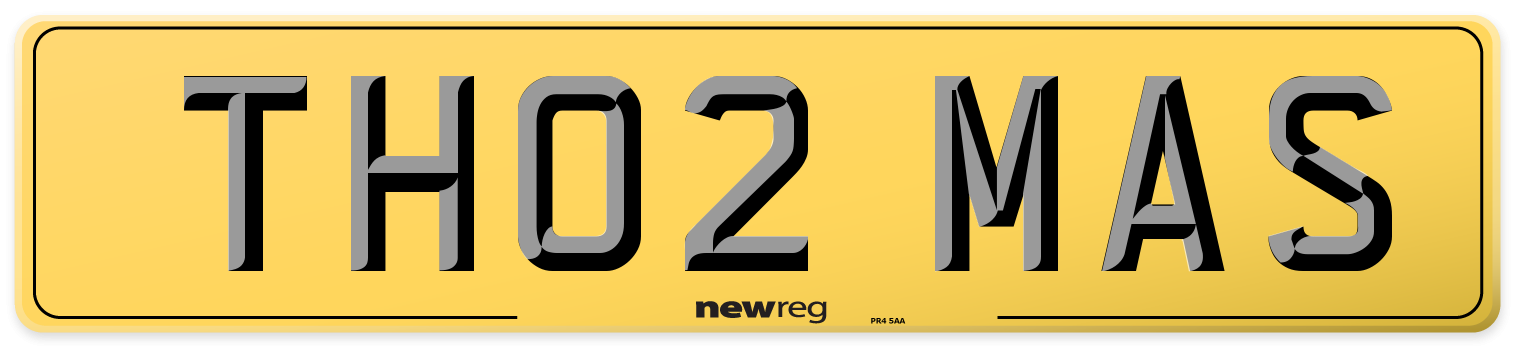 TH02 MAS Rear Number Plate