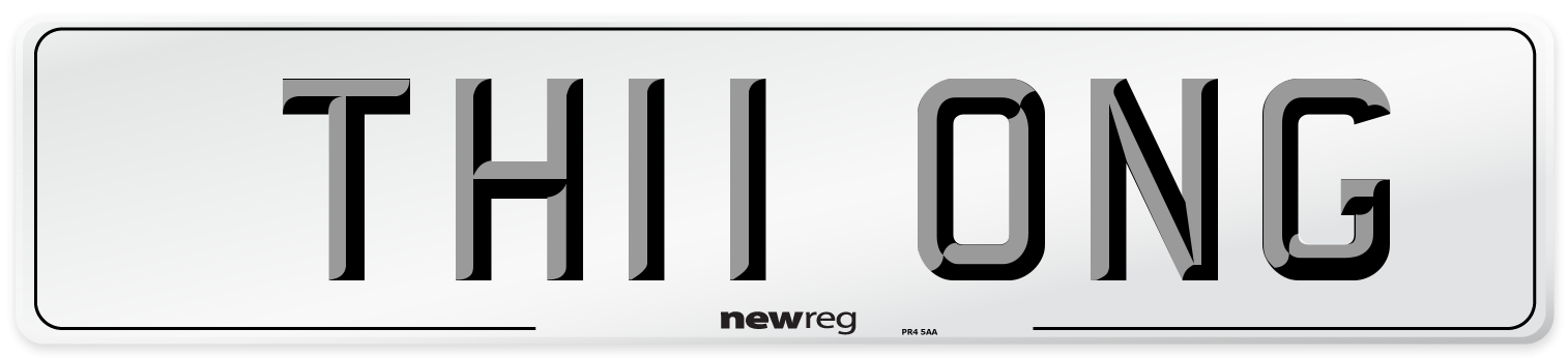 TH11 ONG Front Number Plate