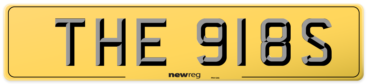 THE 918S Rear Number Plate