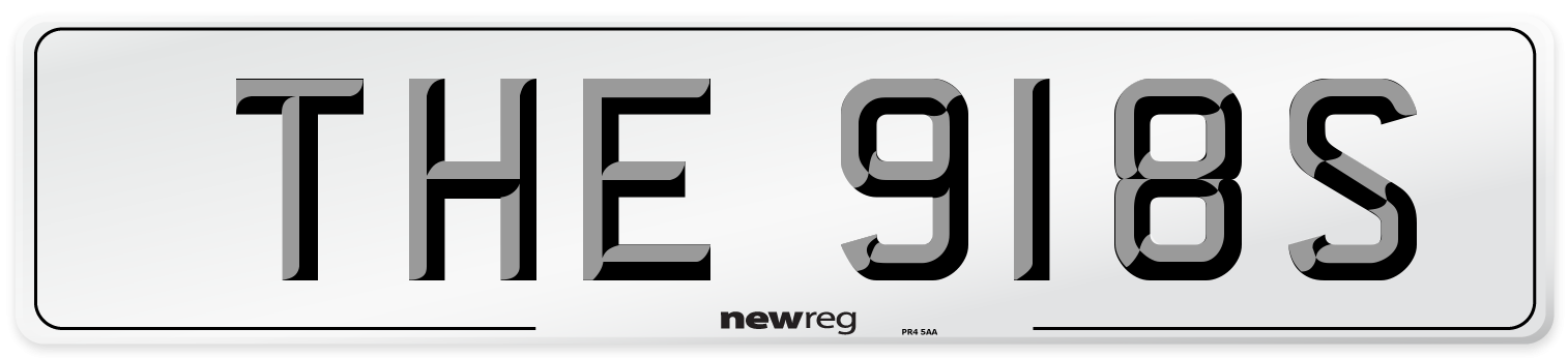 THE 918S Front Number Plate