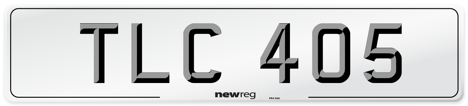 TLC 405 Front Number Plate