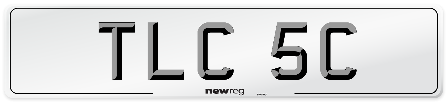 TLC 5C Front Number Plate