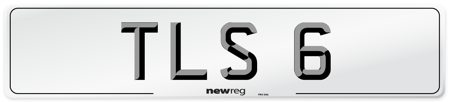 TLS 6 Front Number Plate