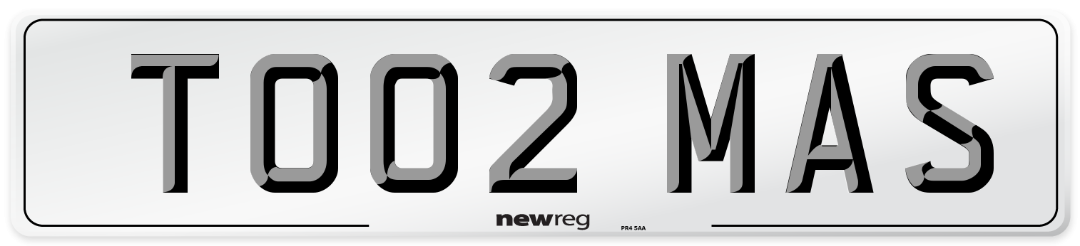 TO02 MAS Front Number Plate