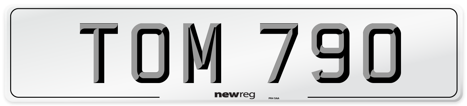 TOM 790 Front Number Plate