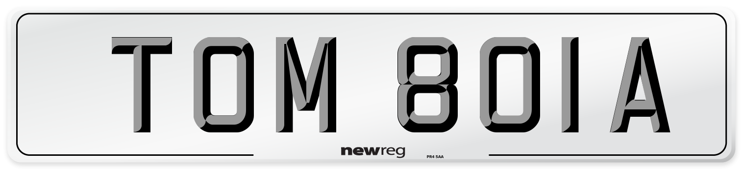 TOM 801A Front Number Plate