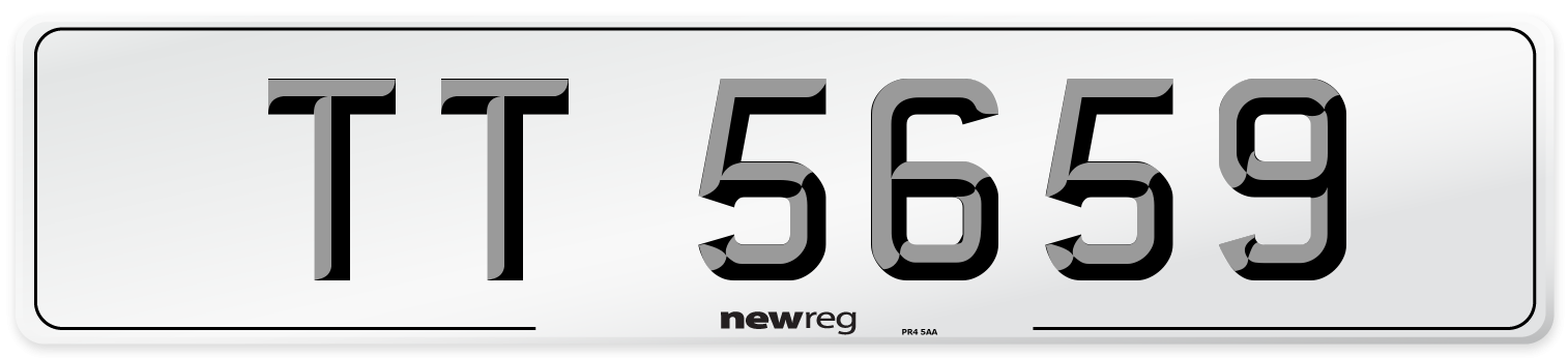 TT 5659 Front Number Plate
