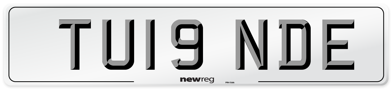 TU19 NDE Front Number Plate