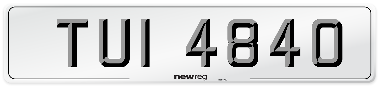 TUI 4840 Front Number Plate