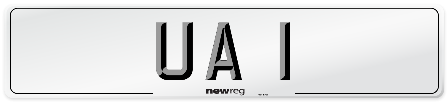 UA 1 Front Number Plate