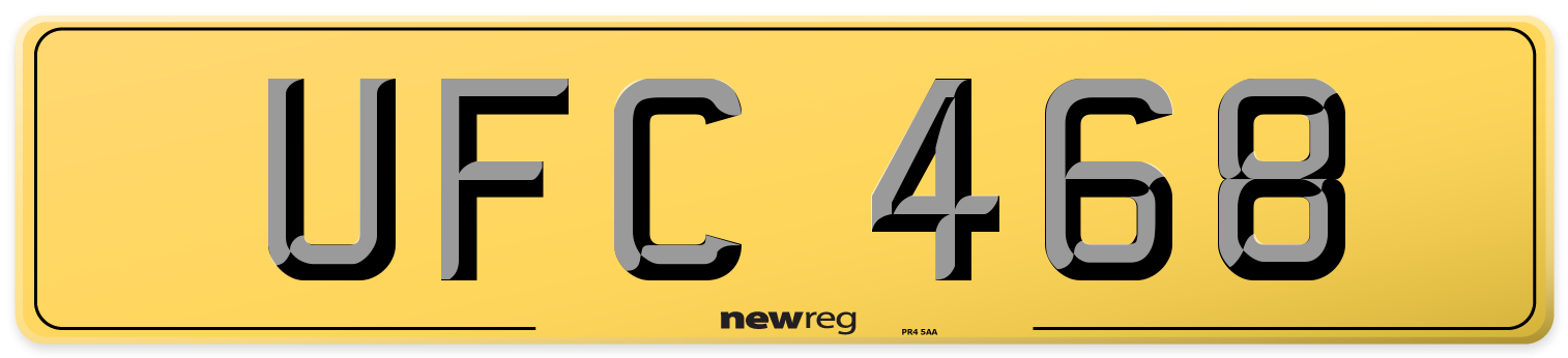 UFC 468 Rear Number Plate