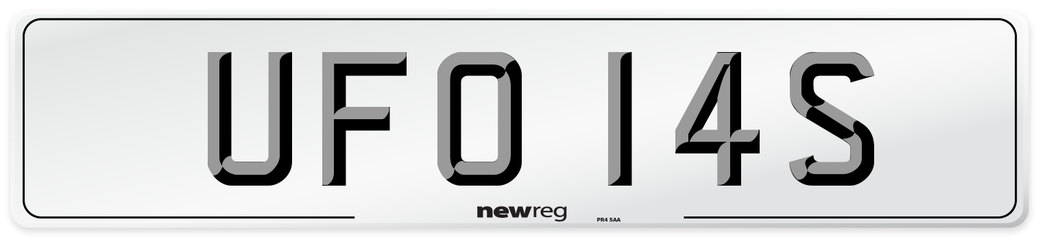 UFO 14S Front Number Plate