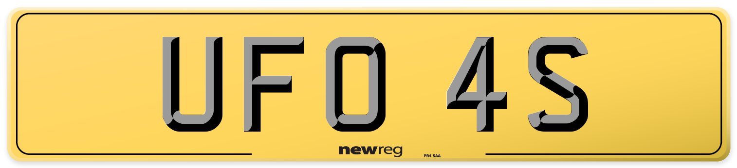 UFO 4S Rear Number Plate