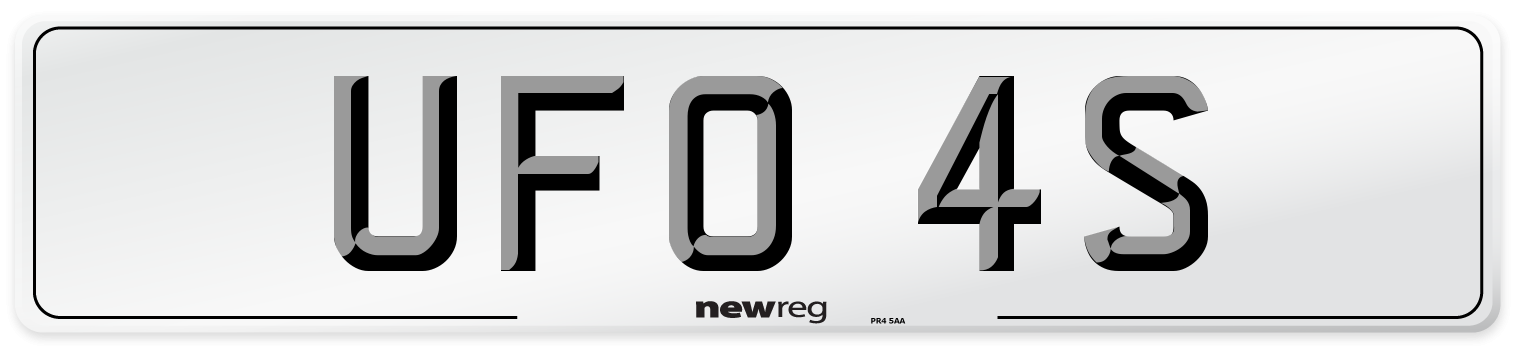 UFO 4S Front Number Plate