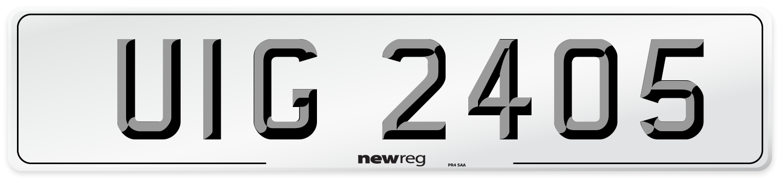 UIG 2405 Front Number Plate