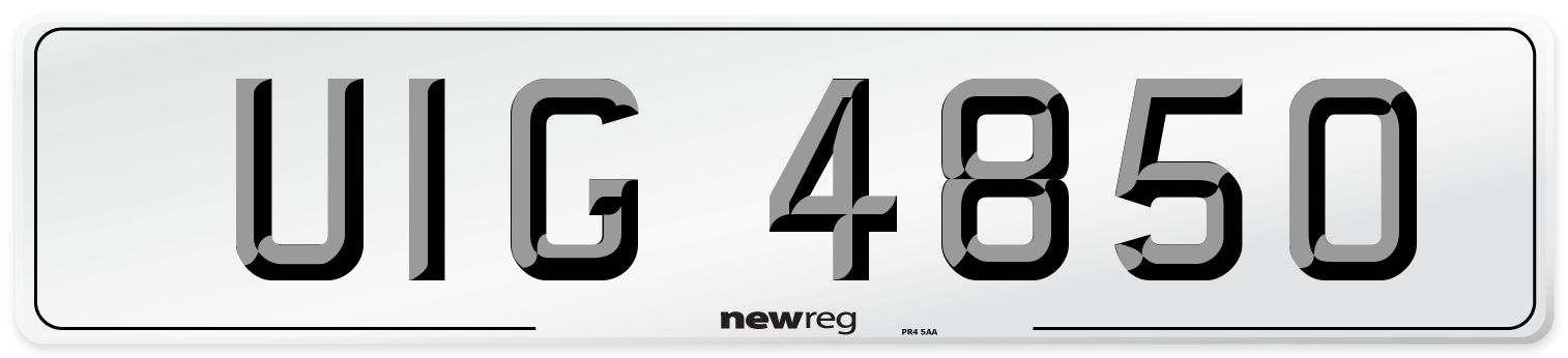 UIG 4850 Front Number Plate