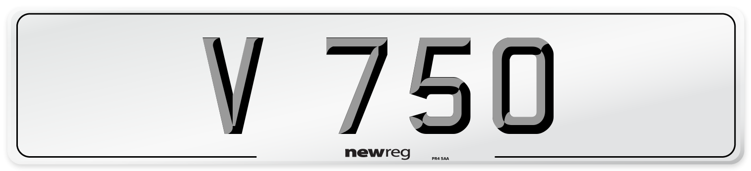 V 750 Front Number Plate