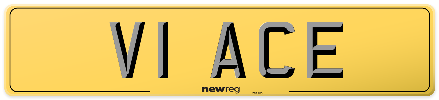 V1 ACE Rear Number Plate